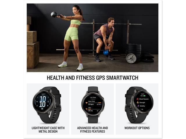 Garmin - Venu 4 GPS Smartwatch 41 mm Fiber-reinforced polymer - Slate - (2025) - image 3