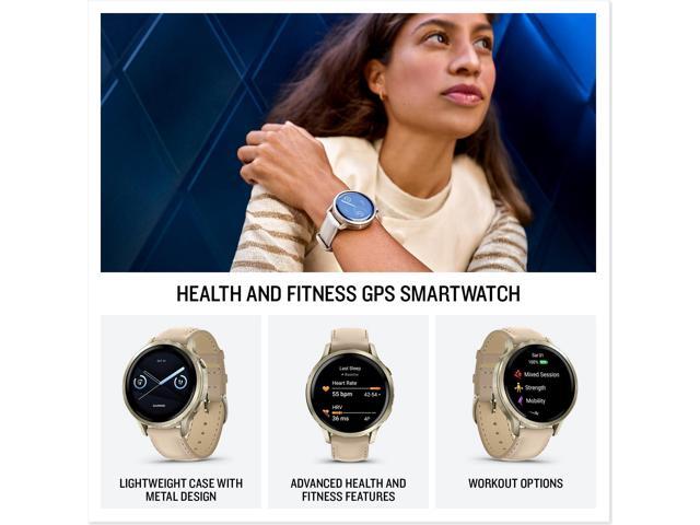 Garmin - Venu 4 GPS Smartwatch 41 mm Fiber-reinforced polymer - Lunar Gold - (2025) - image 3