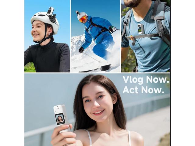 SJCAM C300 4K Dual Touchscreen Action Camera Bundle