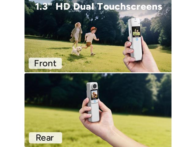 SJCAM C300 4K Dual Touchscreen Action Camera Bundle