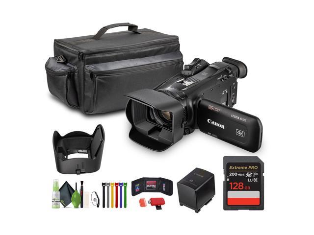 Canon LEGRIA HF G70 PAL UHD 4K Camcorder + 128GB Memory Card + Cleaning kit + More
