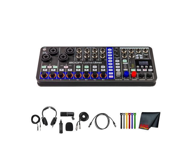 Zoom LiveTrak L6max Digital Mixer/Recorder, Battery Powered, 32-Bit Float, 12-Channels, 4 Combo + 8 Stereo Inputs, MIDI, Effects, Sound Pads,...