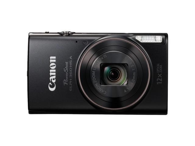 Canon - PowerShot ELPH 360 HS A Full HD Video 20.2-Megapixel Digital Camera - Black - image 8