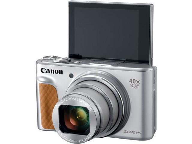 Canon PowerShot SX740 HS Camera (Silver) (2956C001) + 64GB Card + More (International Version)