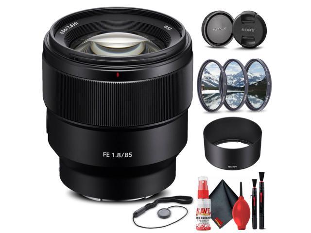 Sony FE 85mm f/1.8 Lens + Filter Kit + Cap Keeper + Cleaning Kit
