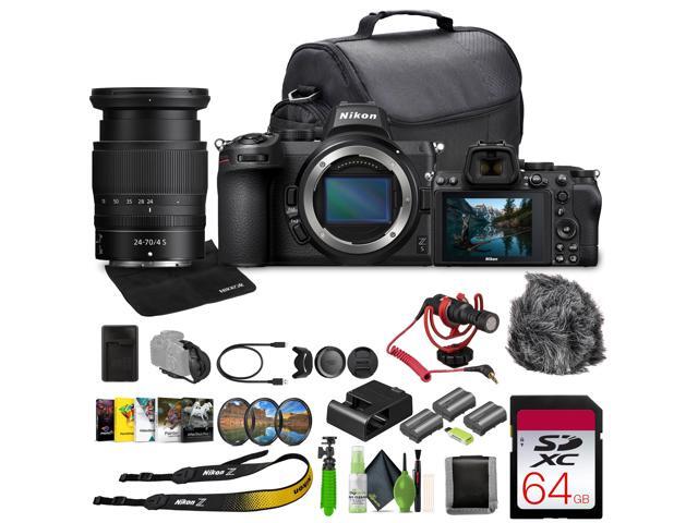 Nikon Z5 Mirrorless Full Frame Camera with 24-70mm f/4 Lens Kit (NIZ52470LK) Bundle