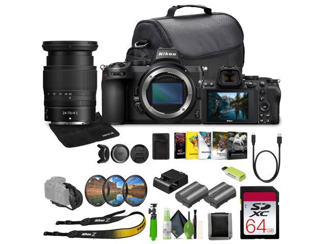 Nikon Z5 Mirrorless Full Frame Camera with 24-70mm f/4 Lens Kit (NIZ52470LK) Bundle