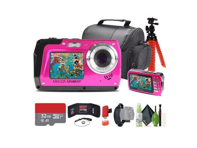 Minolta 48 MP Dual Screen Waterproof Digital Camera MN40WP
