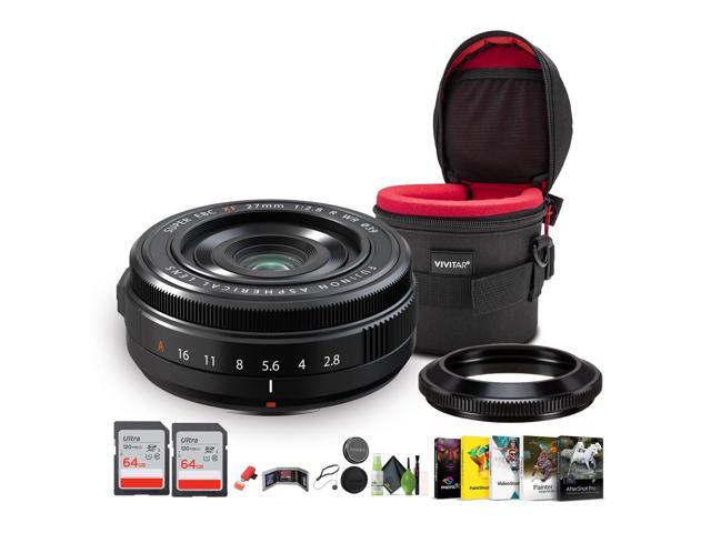 FUJIFILM XF 27mm f/2.8 R WR Lens, 2 Pack of 64GB PRO UHS-I SDXC Memory Card