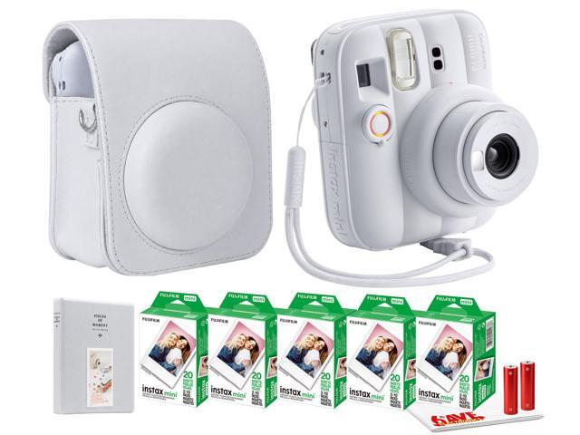 FUJIFILM INSTAX MINI 13 Instant Film Camera (Clay White) + INSTAX MINI Film + More
