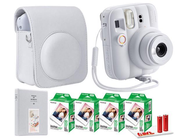 FUJIFILM INSTAX MINI 13 Instant Film Camera (Clay White) + INSTAX MINI Film + More
