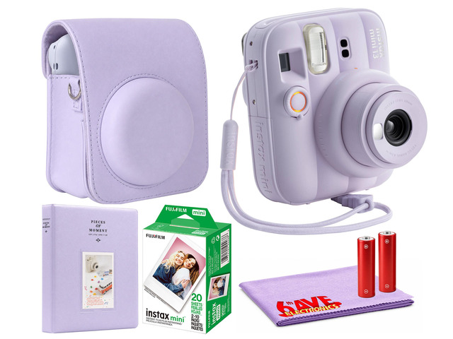 FUJIFILM INSTAX MINI 13 Instant Film Camera (Dreamy Purple) + INSTAX MINI Film + More