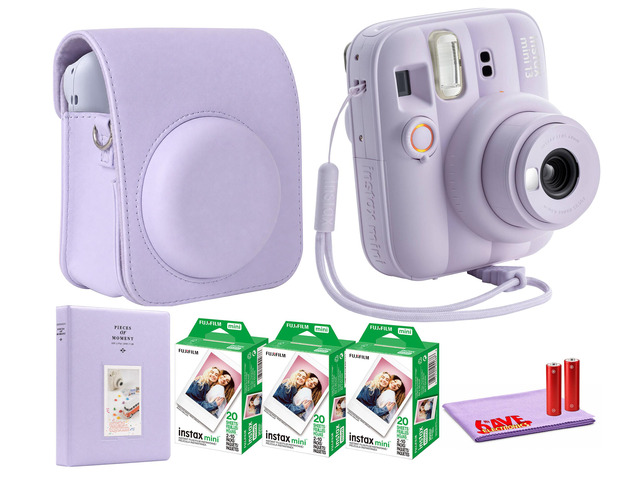 FUJIFILM INSTAX MINI 13 Instant Film Camera (Dreamy Purple) + INSTAX MINI Film + More