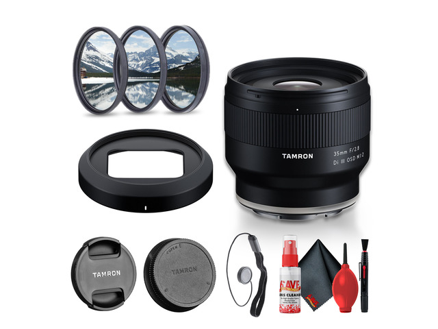 Tamron 35mm f/2.8 Di III OSD M 1:2 Lens for Sony E Bundle