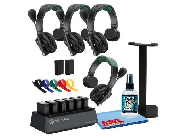 Hollyland Solidcom SE PRO 4-User Wireless Intercom Headset Bundle