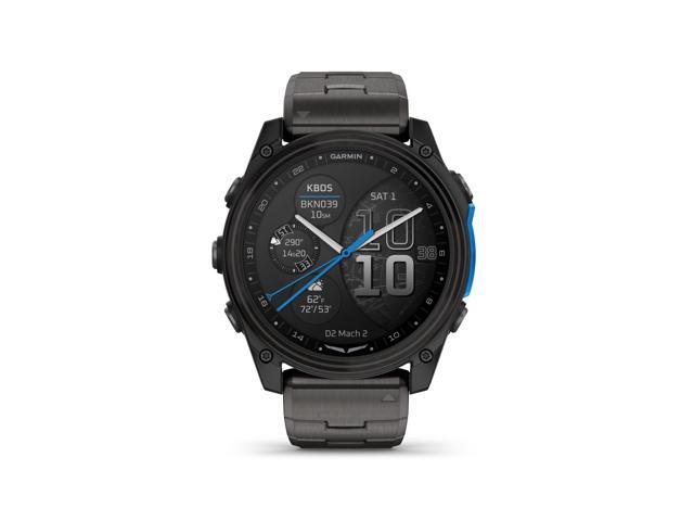 Garmin D2 Mach 2, 51mm Touchscreen Aviator Smartwatch with GPS Moving Map, Aviation Weather, Health and Wellness Features, Flashlight, and More...