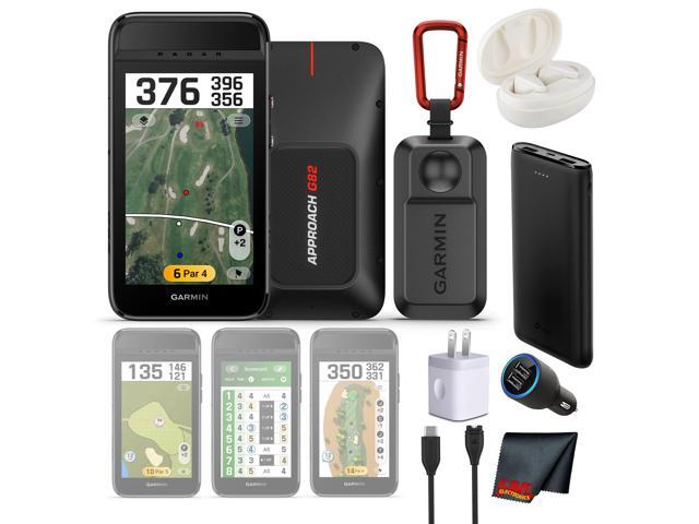 Garmin Approach G82 Launch Monitor and Premium GPS Golf Handheld Bundle