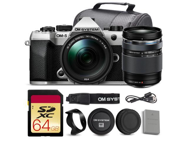 OM SYSTEM OM-5 Mark II Mirrorless Camera w/ 14-150mm f/4-5.6 II Lens + 64GB Card + Bag