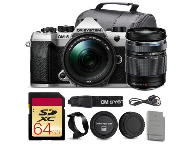 OM SYSTEM OM-5 Mark II Mirrorless Camera with 14-150mm f/4-5.6 II Lens + 64GB Card + More