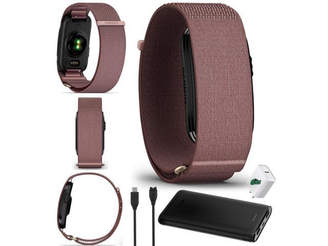 Garmin CIRQA Smart Band Activity And Fitness Tracker Mauve (S-M) Bundle