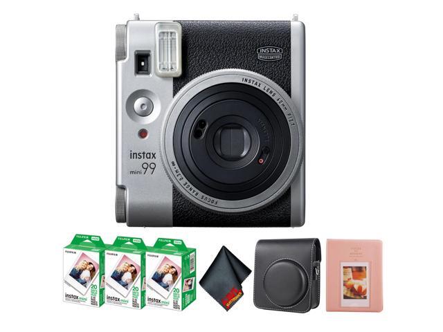 Fujifilm Instax Mini 99 Instant Film Camera Silver + 60 Sheets, Case Bundle