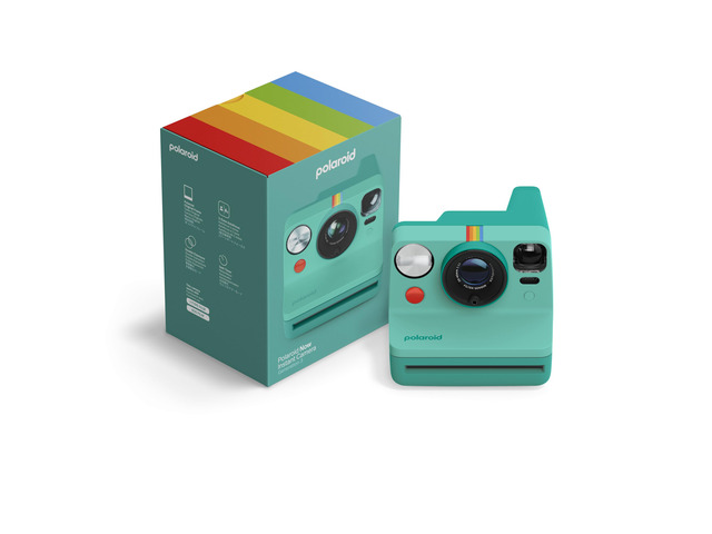 Polaroid Now 3rd Generation I-Type Instant Film Camera - Teal - Camera Only No Film (9198)