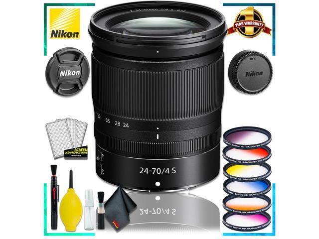 Nikon NIKKOR Z 24-70mm f.4 S Lens (Intl Model) + Vivitar Graduated Color Filter Kit + Cleaning Kit