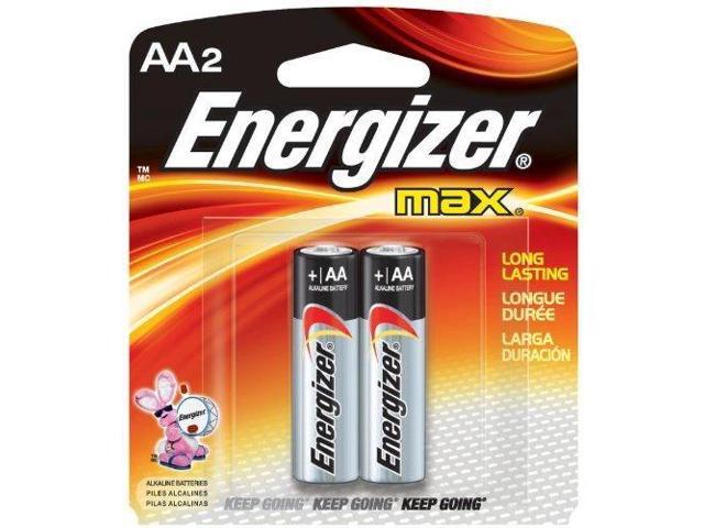 Energizer AA Size Alkaline General Purpose Battery, AA - Alkaline - 1.5 V DC - 48 - 2 Packs (96 Batteries Total)
