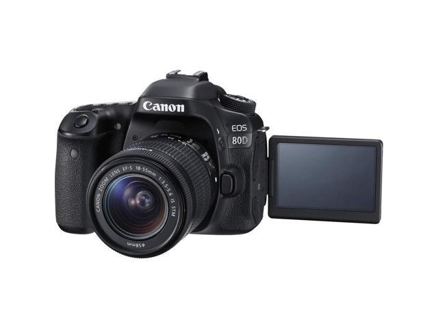 Canon EOS 80D DSLR Camera with 18-55mm Lens (International Model) Pro Bundle
