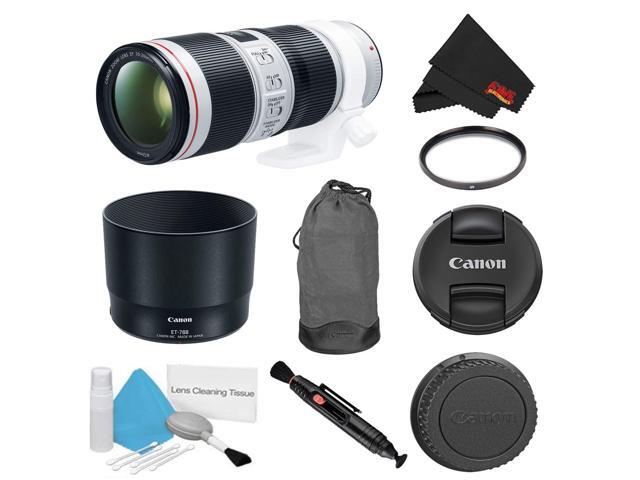 Canon EF 70-200mm f/4L IS II USM Lens Bundle w/ UV Filter (Intl Model)