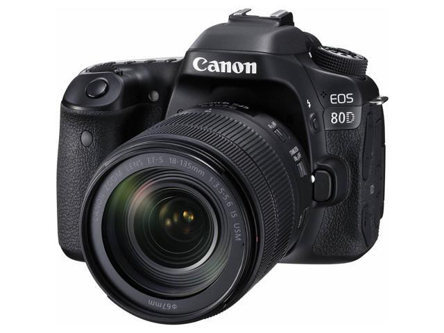 Canon EOS 80D DSLR Camera with 18-135mm is STM Lens & 75-300mm III Lens + Professional Case + Flexible Tripod + UV Protection Filter + Card Reader...