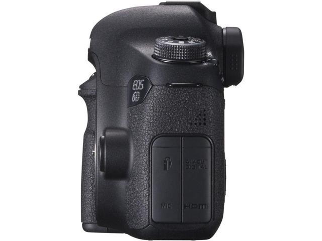 Canon EOS 6D DSLR Camera (Body Only) + Wrist Strap + Wireless Remote + Condenser Microphone + Case + Tripod + Card Reader