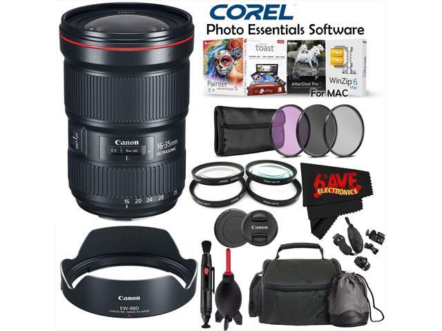 Canon EF 16-35mm f/2.8L III USM Lens International Version (No Warranty) with Deluxe Accessory Combo