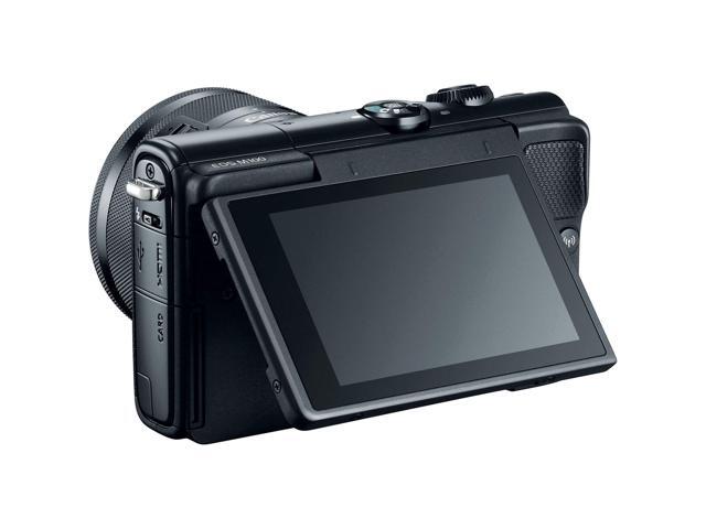 Canon EOS M100 Mirrorless Digital Camera (Black) with 15-45mm Lens + Flexible Tripod + UV Protection Filter + Professional Case + Card Reader -...