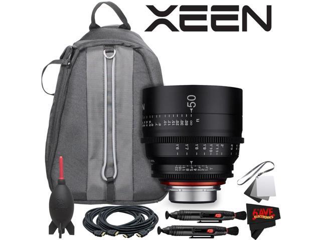 Rokinon Xeen 50mm T1.5 Lens for PL Mount With Professional Lens Backpack and Accessories
