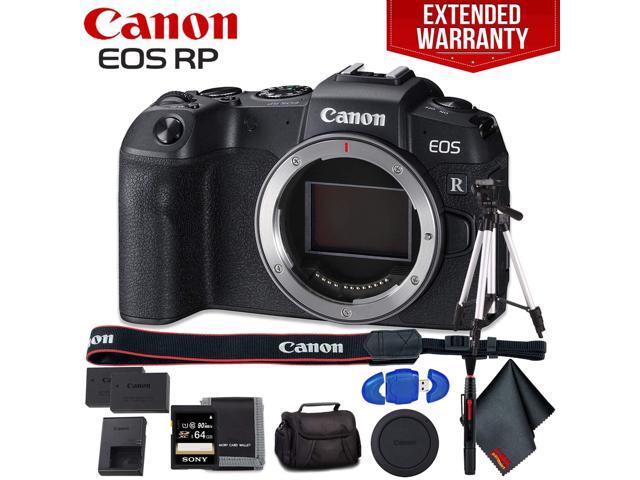 Canon EOS RP Mirrorless Digital Camera (Body Only) - Includes - Extra Battery Pack, Cleaning Kit, Memory Card Kit, Carrying Case, 1-Year Extended...