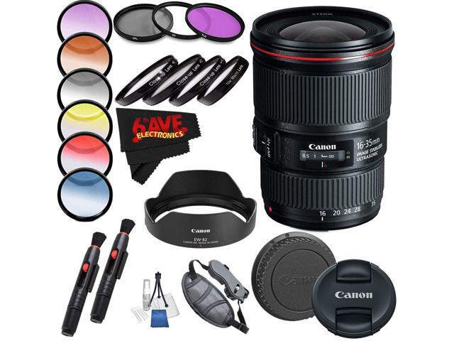 Canon EF 16-35mm f/4L IS USM Lens (International Model) International Version (No Warranty) Professional Accessory Combo