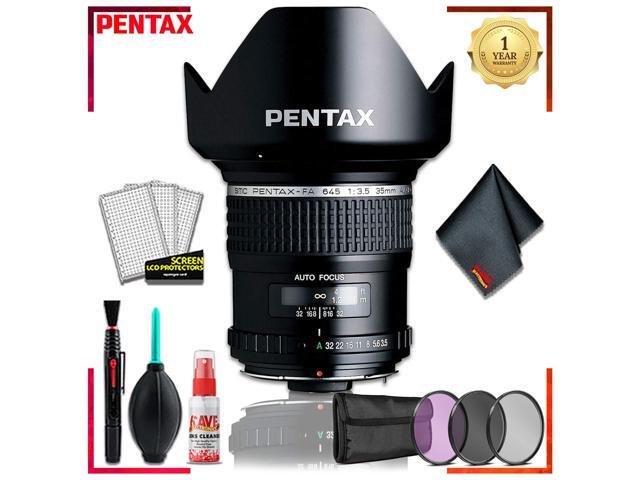 Pentax SMC FA 645 35mmf/3.5 AL IF Lens + 3pcs UV Lens Filter Kit + Cleaning Kit
