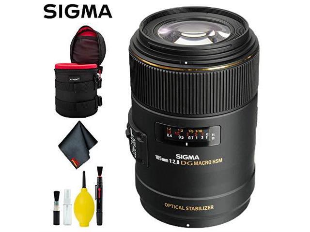 Sigma 105mm f/2.8 EX DG OS HSM Macro Lens for Nikon AF Cameras (Intl Model) Deluxe Kit