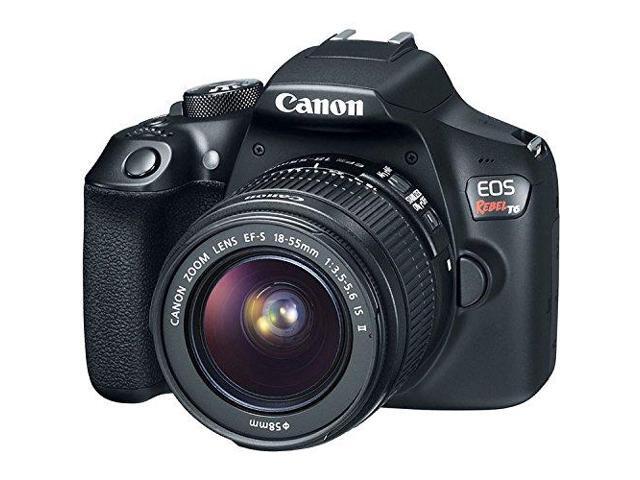 Canon EOS Rebel T6 Digital SLR Camera 1159C003 with 18-55mm f/3.5-5.6 IS II Lens - Starter Bundle
