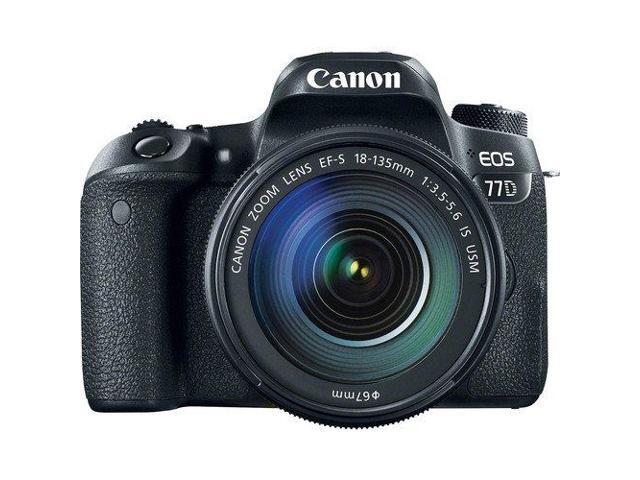 Canon EOS 77D DSLR Camera with 18-135mm USM Lens (Intl Model) (1892C002) - Starter Bundle
