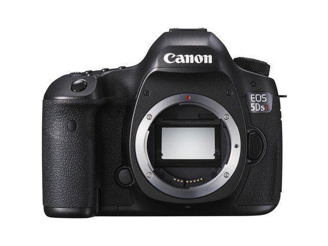 Canon EOS 5DS R Digital SLR Camera 0582C002 (Body Only) - Bundle with 32GB Memory Card + Spare Battery + Digital Slave Flash + More