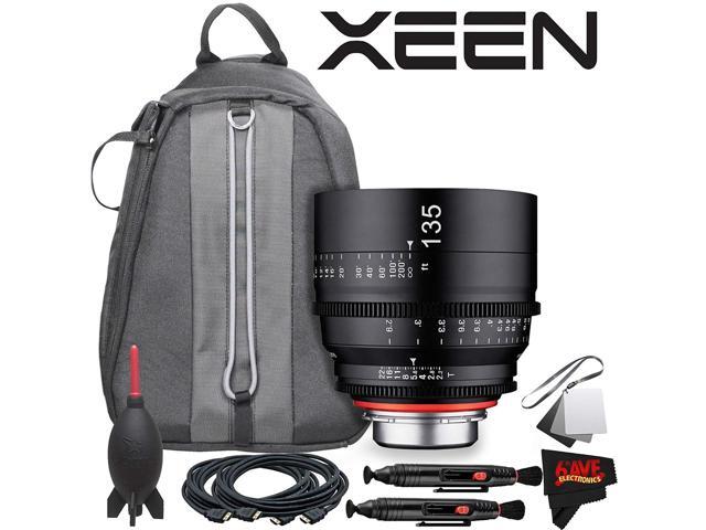Rokinon Xeen 135mm T2.2 Lens with PL Mount With Professional Lens Backpack and Accessories