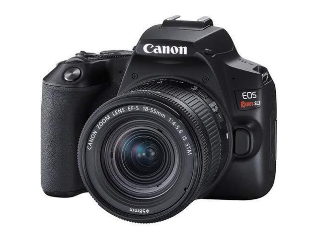 Canon EOS Rebel SL3 DSLR Camera with 18-55mm Lens (Black) Bundle with LCD Screen Protectors + Carrying Case and MORE