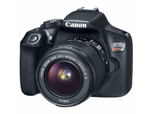 Canon EOS Rebel T6 DSLR Camera with 18-55mm IS II Lens & 75-300mm III Lens + Flash + Camera Case + UV FLD CPL Filter Kit + Wide Angle & Telephoto...