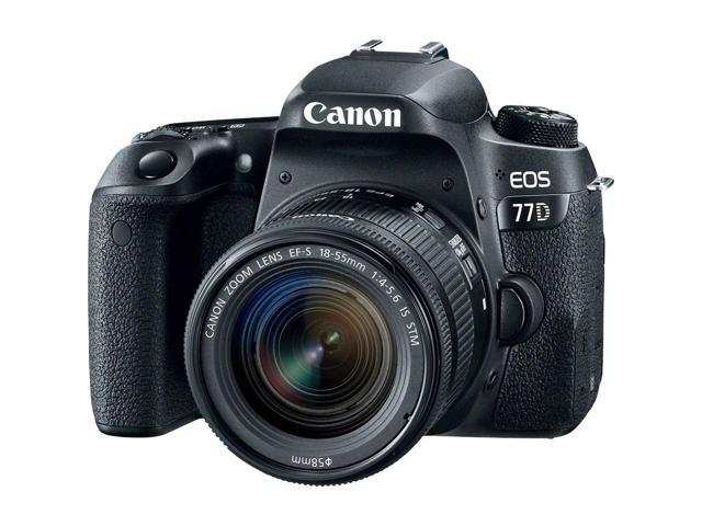 Canon EOS 77D DSLR Camera with 18-55mm Lens (International Model) with Extra Accessory Bundle