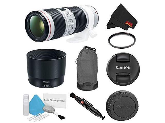Canon EF 70-200mm f/4L IS II USM Lens Bundle w/ UV Filter (Intl Model)