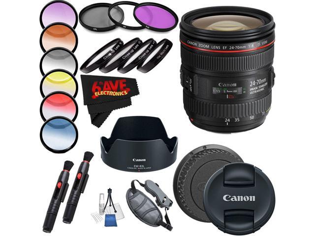 Canon EF 24-70mm f/4L IS USM Lens International Version (No Warranty) Professional Accessory Combo