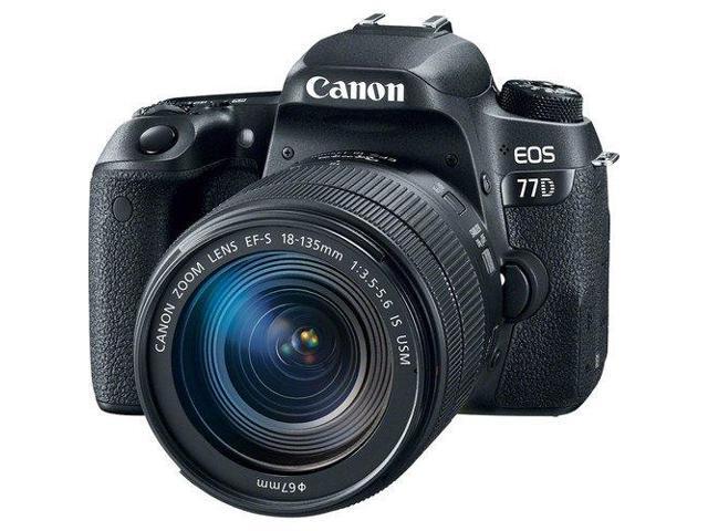 Canon EOS 77D DSLR Camera with 18-135mm USM Lens (Intl Model) (1892C002) - Starter Bundle