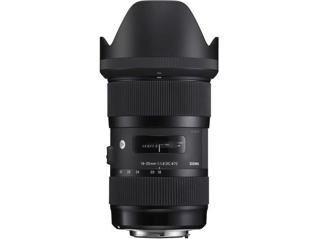 Sigma 18-35mm f/1.8 DC HSM Art Lens for Canon # 210-101 + 72mm 3 Piece Filter Kit + Lens Pen Cleaner + 72mm Wide Angle Lens + 272mm 2x Telephoto...